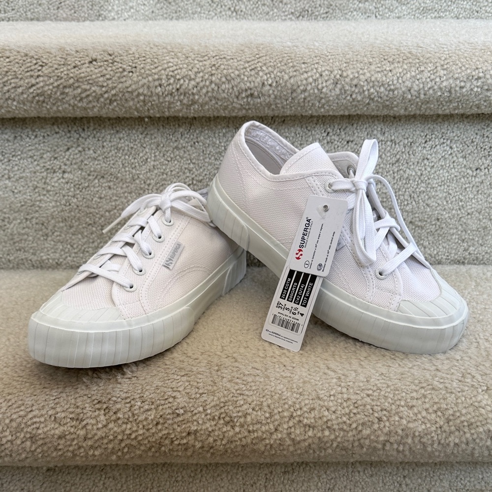 Superga White Canvas Sneakers